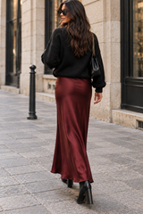 Jupe Mocha Bordeaux