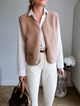 Gilet Mouton Camel