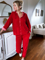 Veste Eponge Dania Rouge