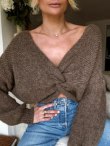 Pull Douceur Réversible Taupe