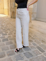 Jeans Wide Eliot Beige ( C ) Longueur Petite