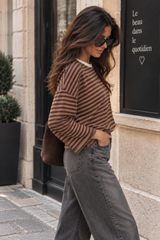 T-shirt Lilen Marron