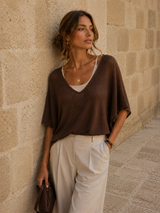 Pull Halo Marron (C)