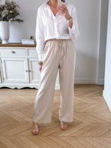 Pantalon Lee Beige (2 Longueurs de Jambes)
