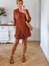 Robe Gaze de Coton Cappuccino (C)