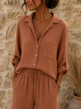 Chemise Gaze de Coton Cappuccino