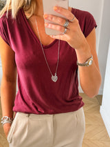 T-shirt Kamala Bordeaux (C)
