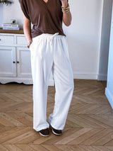 Pantalon Lee Blanc (2 Longueurs de Jambes)