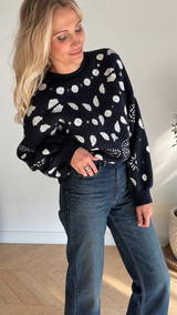 Pull Nolwen Bleu marine