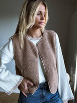 Gilet Doudou Beige