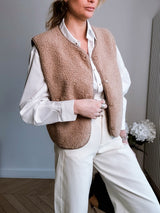 Gilet Mouton Camel