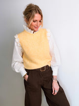 Pull sans manches Chris Jaune