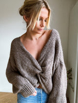 Pull Douceur Réversible Taupe