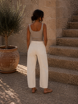 Jeans Barrel Beige (C)