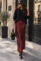 Jupe Mocha Bordeaux