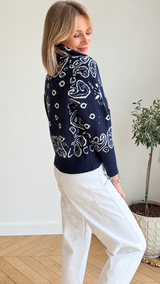 Gilet Bandana Bleu marine