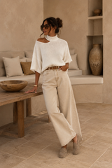 Jeans Wide Praline (C)