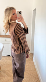 T-shirt Lilen Marron