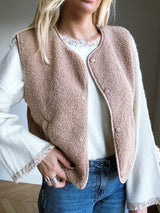 Gilet Doudou Beige
