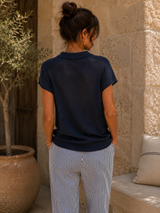 Polo Maille Bleu Marine ( C )