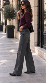 Jeans Wide Lise (Grande longueur de jambes)