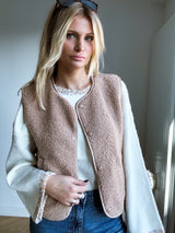 Gilet Doudou Beige