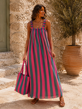Robe Bianca Vert avec Totebag ( C )