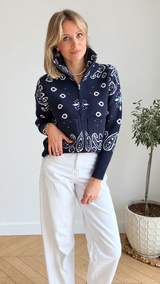 Gilet Bandana Bleu marine