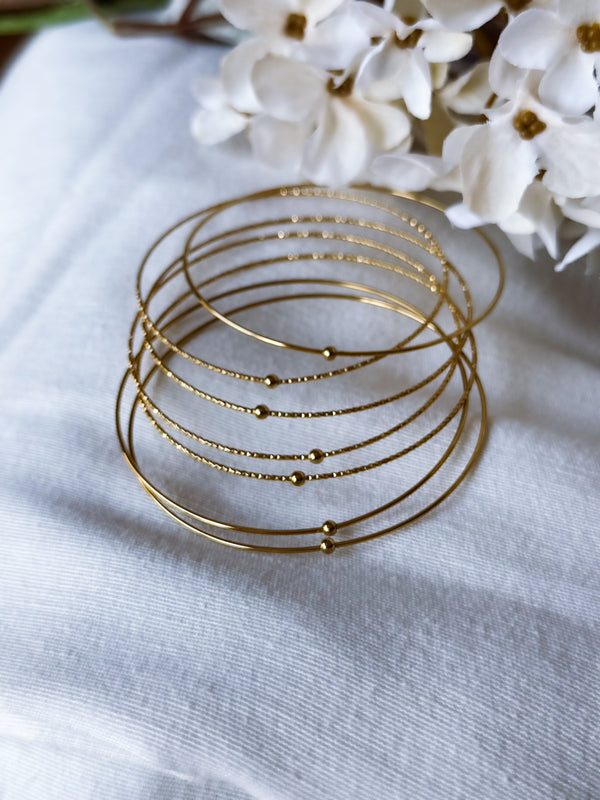 Bracelets semainier Gladys Or