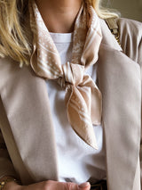 Foulard bandana Beige
