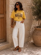 Jeans Barrel Blanc (C)