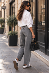 Jeans Barrel Anne Gris (C)