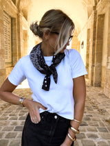 Foulard à pois/bandana Noir