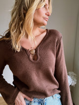 Pull Perrine Marron
