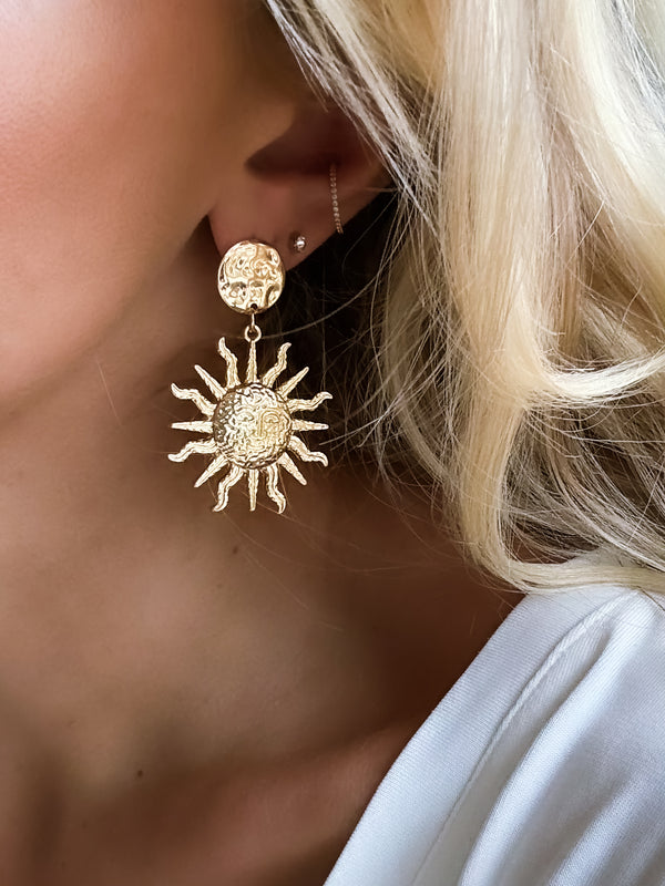 Boucle d'Oreille Sun