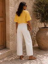 Jeans Barrel Blanc (C)