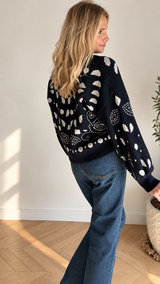 Pull Nolwen Bleu marine