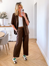 Pantalon Bosella Marron (Pré-commande 7 Jours)