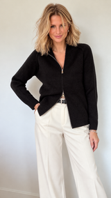Gilet Double Zip Noir