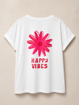 T-shirt Happy Vibes ( C )