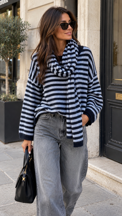 Pull + Écharpe