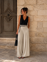 Pantalon Caroline Beige ( C )
