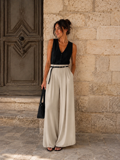 Pantalon Caroline Beige ( C )