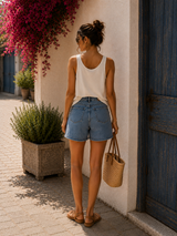 Short Phine Bleu Moyen  (C)