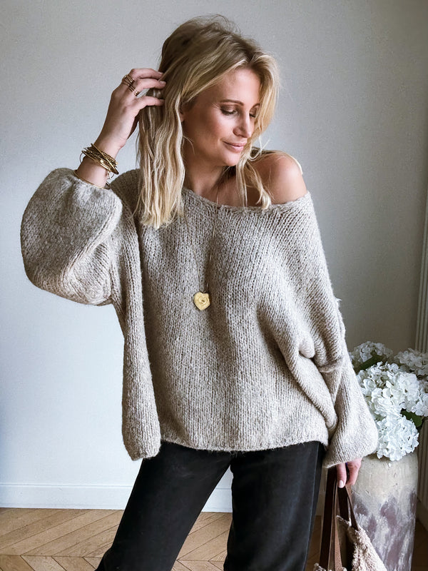 Pull Aimé Beige
