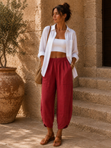 Pantalon Tulum Bordeaux (C)
