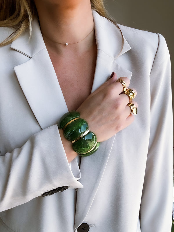 Bracelet Résine Vert