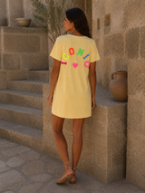 Robe Courte Iconic Jaune (C)