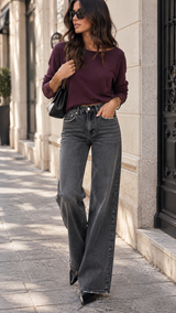 Jeans Wide Lise (Grande longueur de jambes)