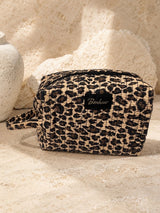 Pochette de toilette Matelassé Léopard